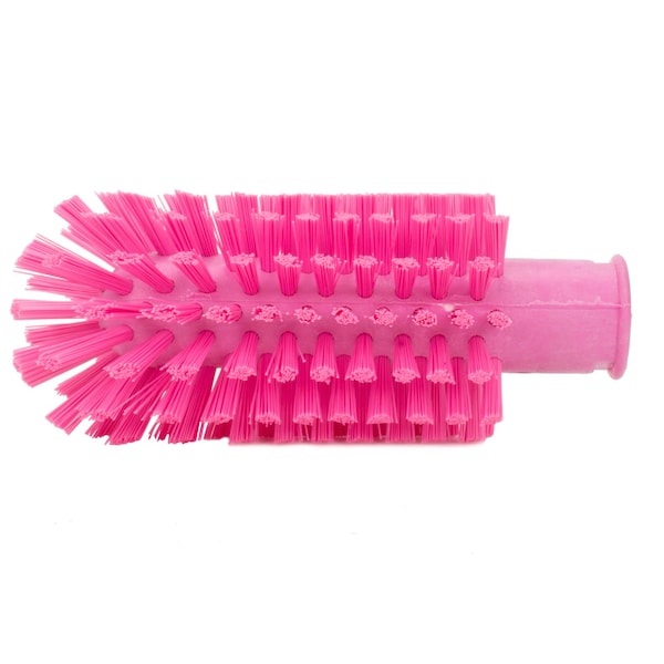 2.5 in W Pipe and Valve Brush, Pink, Polypropylene
