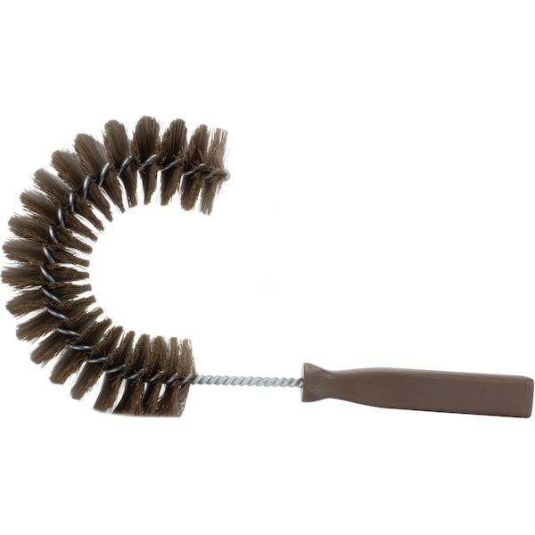 5 in W Clean-in-Place Hook Brush, Brown, Polyethylene