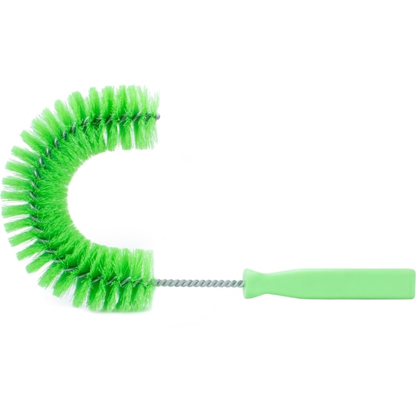 5 in W Clean-in-Place Hook Brush, Lime, Polyethylene