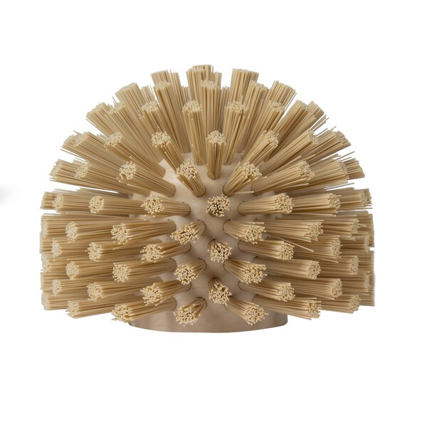 5 in W Pipe and Valve Brush, Tan, Polypropylene