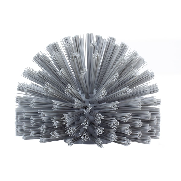 7 in W Pipe and Valve Brush, Gray, Polypropylene
