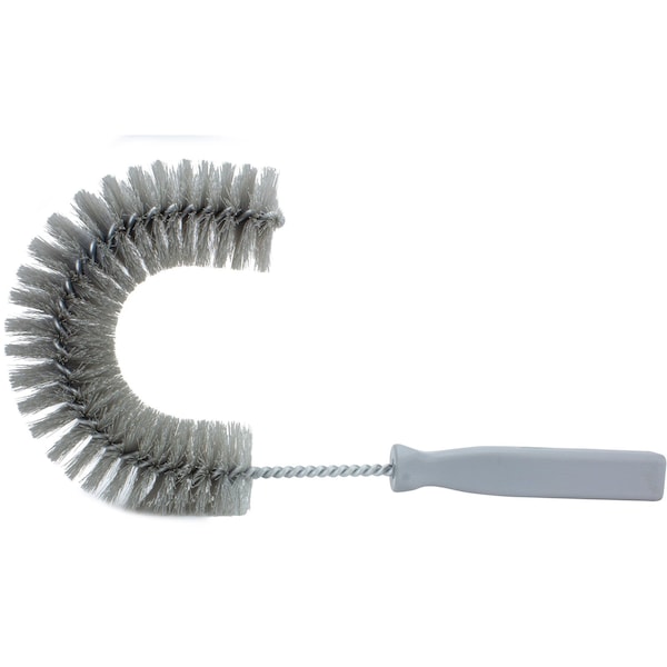 5 in W Clean-in-Place Hook Brush, Gray, Polyethylene