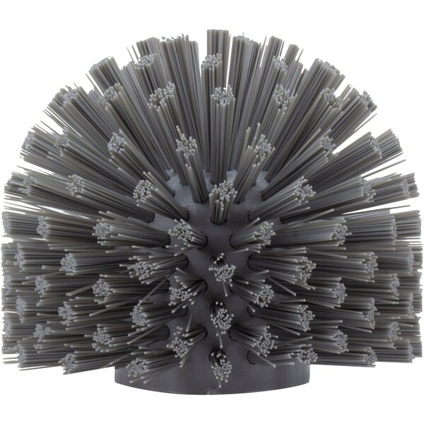 5 in W Pipe and Valve Brush, Gray, Polypropylene