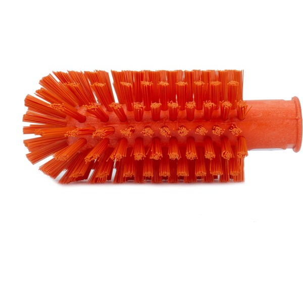 2.5 in W Pipe and Valve Brush, Orange, Polypropylene