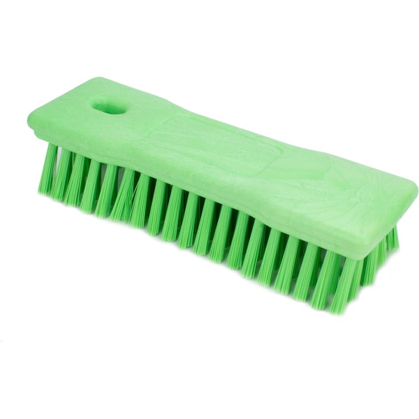 2.5 in W Hand Scrub Brush, Lime, Polypropylene
