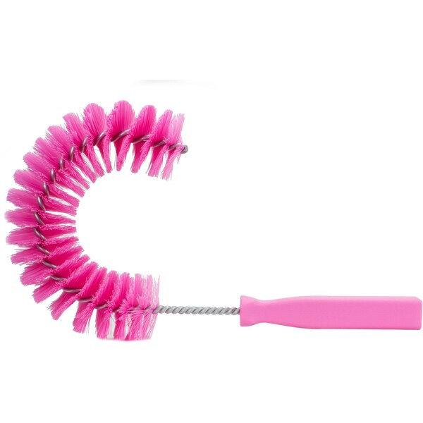 5 in W Clean-in-Place Hook Brush, Pink, Polyethylene