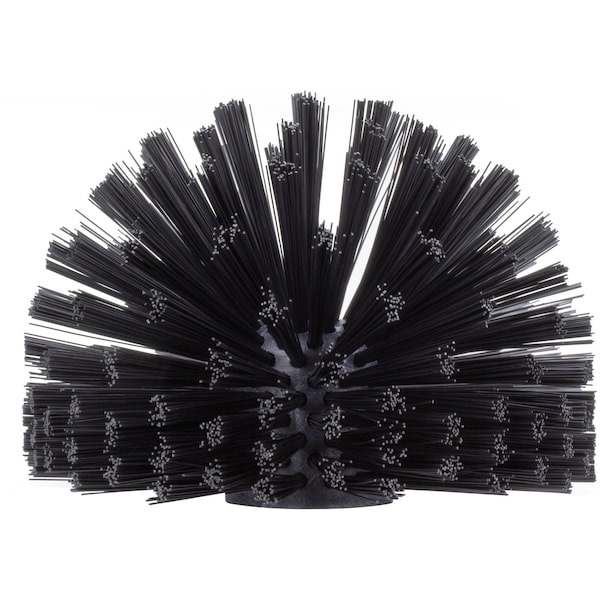 8 in W Pipe and Valve Brush, Black, Polypropylene