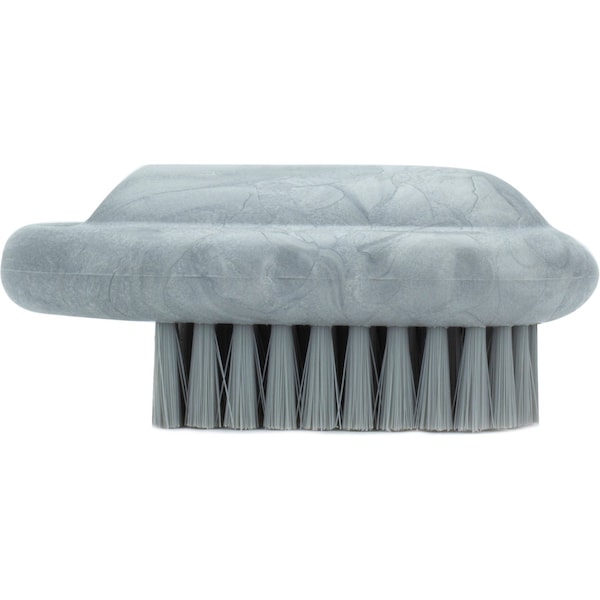 2.25 in W Hand and Nail Brush, Gray, Polypropylene