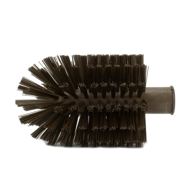 4 in W Pipe and Valve Brush, Brown, Polypropylene