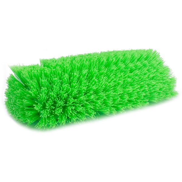 6 in W Multi-Level Floor Scrub Brush, Lime, Polypropylene