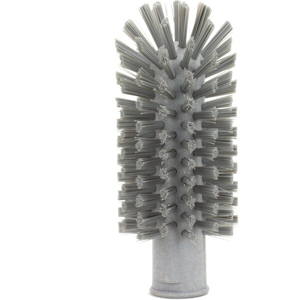 2.5 in W Pipe and Valve Brush, Gray, Polypropylene