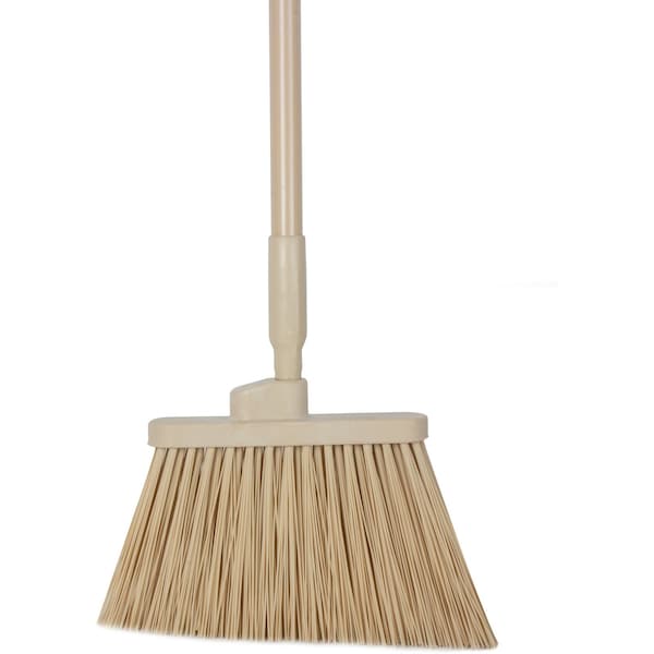12 in W Angle Broom, Tan, Polypropylene