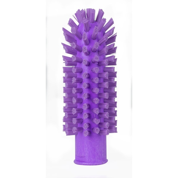 2 in W Pipe and Valve Brush, Purple, Polypropylene