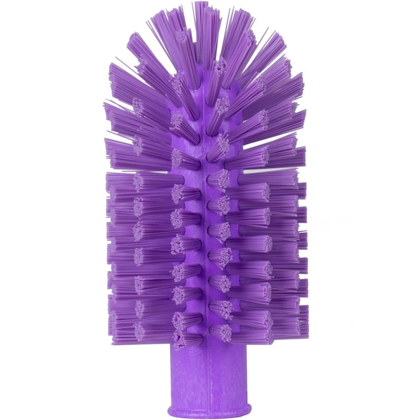 3.5 in W Pipe and Valve Brush, Purple, Polypropylene