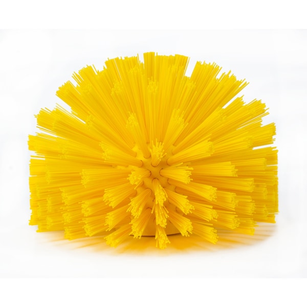 7 in W Pipe and Valve Brush, Yellow, Polypropylene