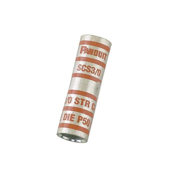 Crimp Wire Connector, 750 kcmil Max, Black, None Insulation, 35 kV