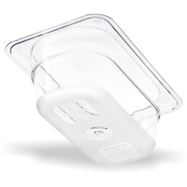 Food Pan PC, 2.5", DP, 1/9, Clr, PK6