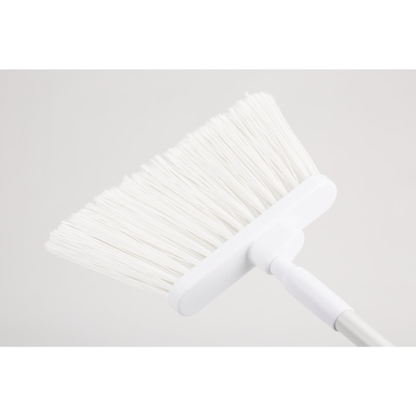 Angle Broom Flagged Bristle, 56", Wht, PK12