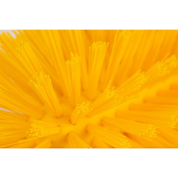 4 in W Pipe and Valve Brush, Yellow, Polypropylene