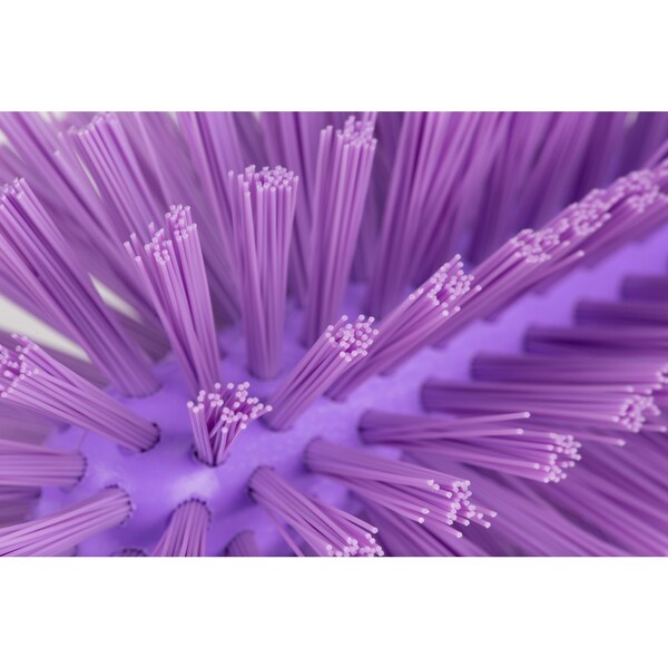 4 in W Pipe and Valve Brush, Purple, Polypropylene
