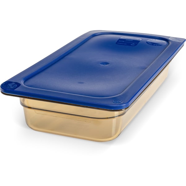 Food Pan HH, 2.5", DP, 1/3, Amber, PK6
