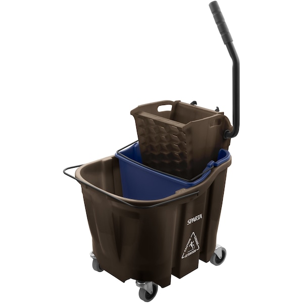 Mop Bucket Combo, 35qt, Side Press Wring