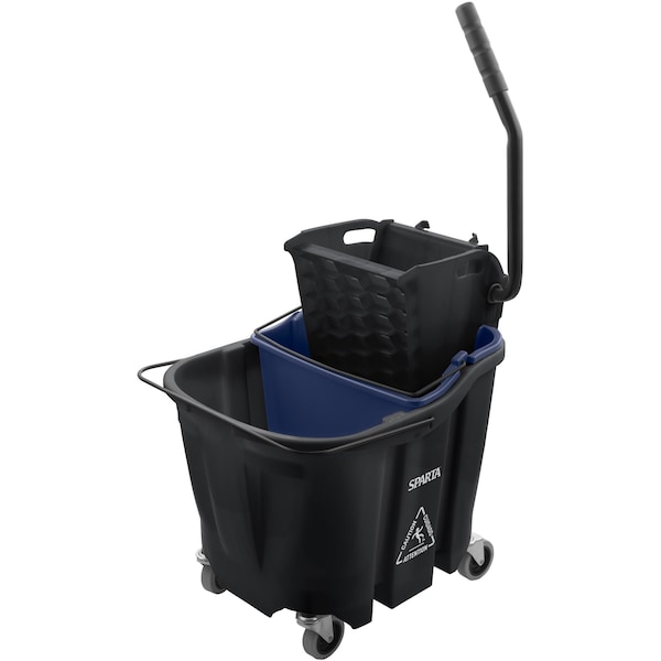 Mop Bucket Combo, 35qt, Side Press Wring