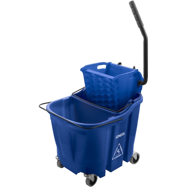 Mop Bucket Combo, 35qt, Side Press Wring