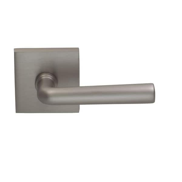 LVR Square Rose Priv 2-3/8" BS Full Lip 1-3/4" Doors Satin Nickel 368