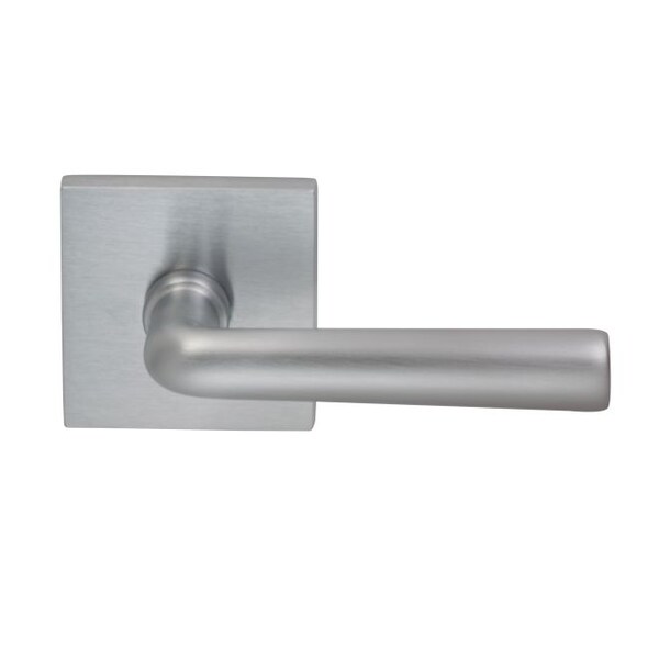LVR Square Rose Priv 2-3/8" BS Full Lip 1-3/8" Doors Satin Chrome 368