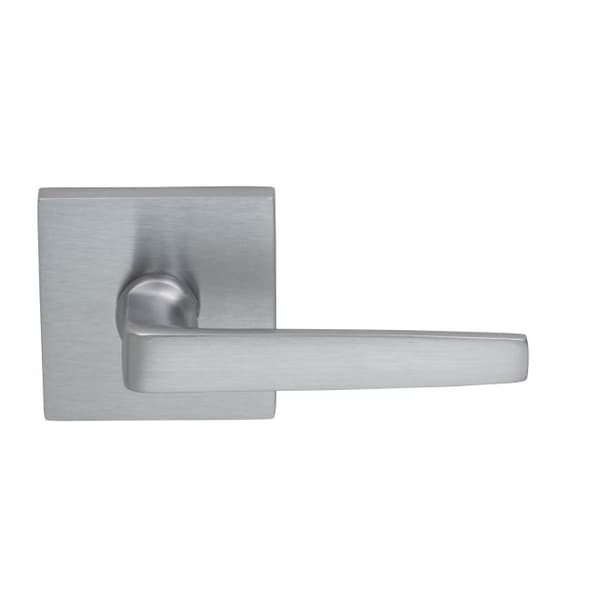 Lever Square Rose Pass 2-3/4" BS T 1-3/4" Door Satin Chrome 36