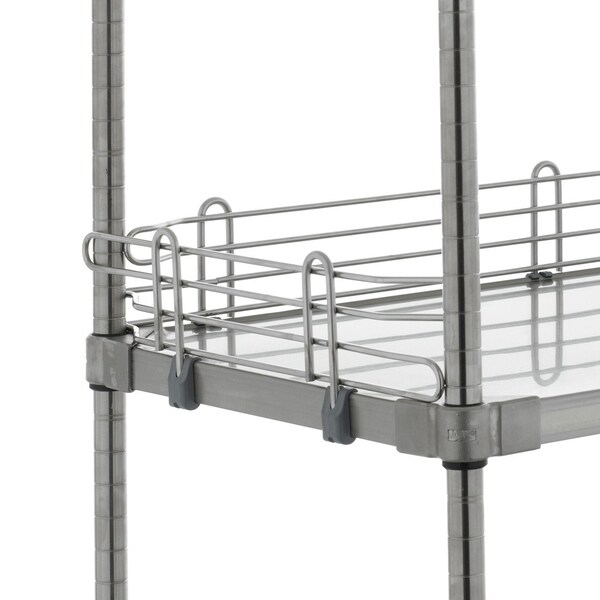 Ledge, Stainless, Solid Shlf, 30Lx1H, Ea