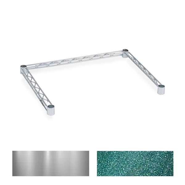 Snake Frame, 3 Sided, Chrome, 18X30, Ea