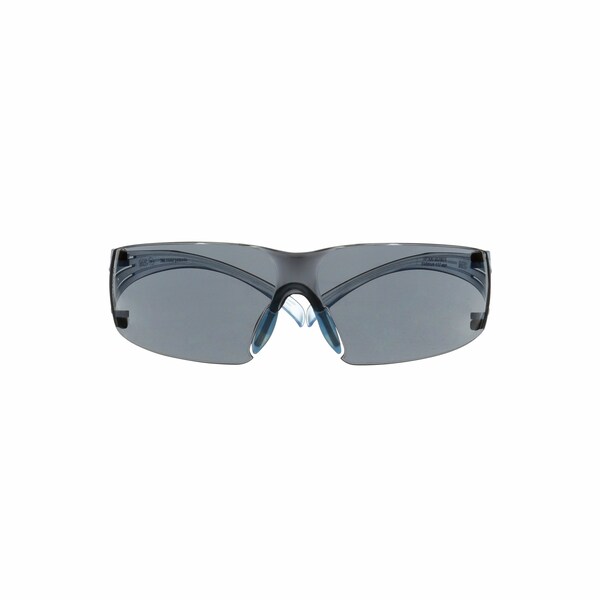 Series 300, Safety Glasses, Scotchgard Anti-fog, Gray Lens, Ice Blue Frame, Frameless, 20 PK