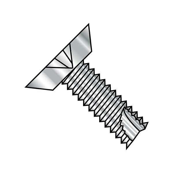 Thread Forming Screw, 1/4"-20 x 1 in, Plain 18-8 Stainless Steel Flat Head Phillips Drive, 1500 PK