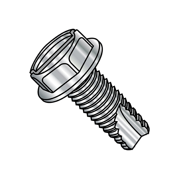 #8-32 x Stainless Steel, Plain Finish, 5000 PK Slotted Drive
