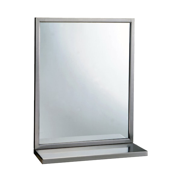 Welded-Frame Mirror/Shelf Combination