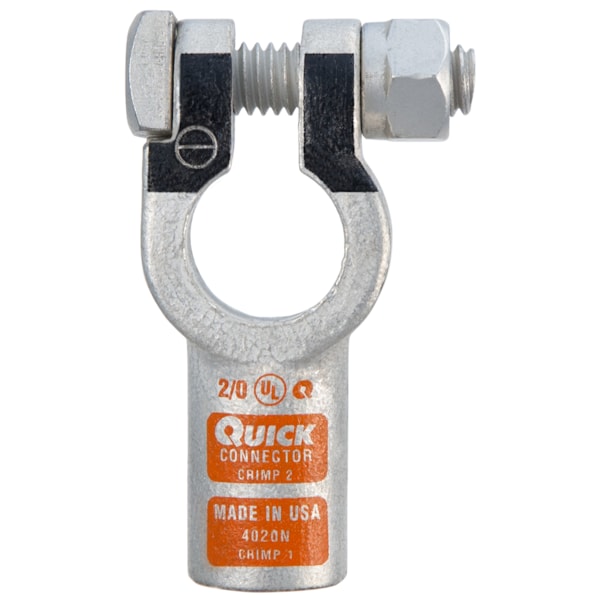 Clamp Crimp, Neg, 2/0, PK50