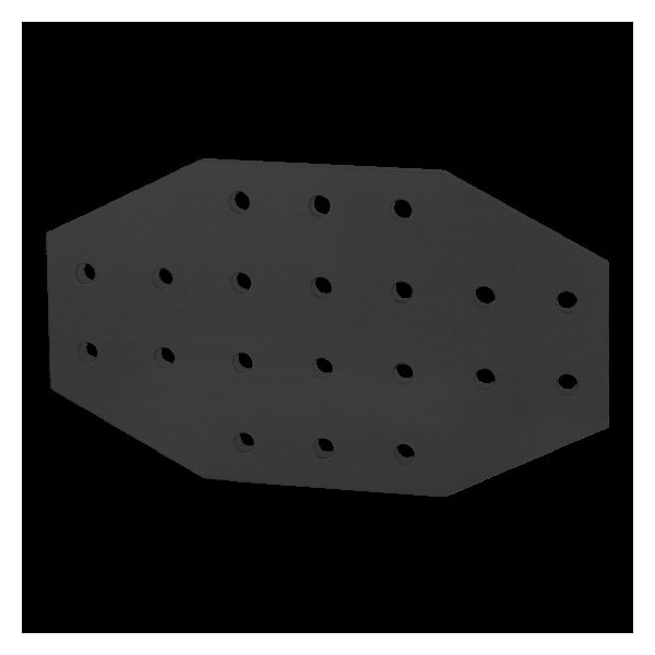 Blk 10S 20 Hole Cross Joining Plate 4"