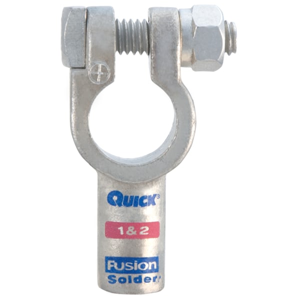 Solder Clamp, Pos, 1 and 2 ga., PK5