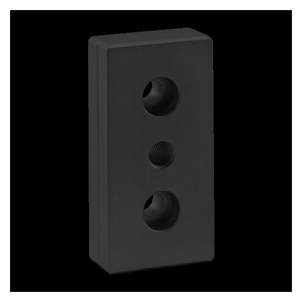 Ctr Tap Base Plate, 40mm X 80mm W/M10 Tap