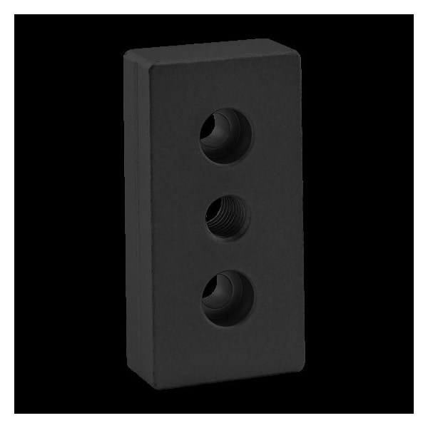 Ctr Tap Base Plate, 40mm X 80mm W/M12 Tap