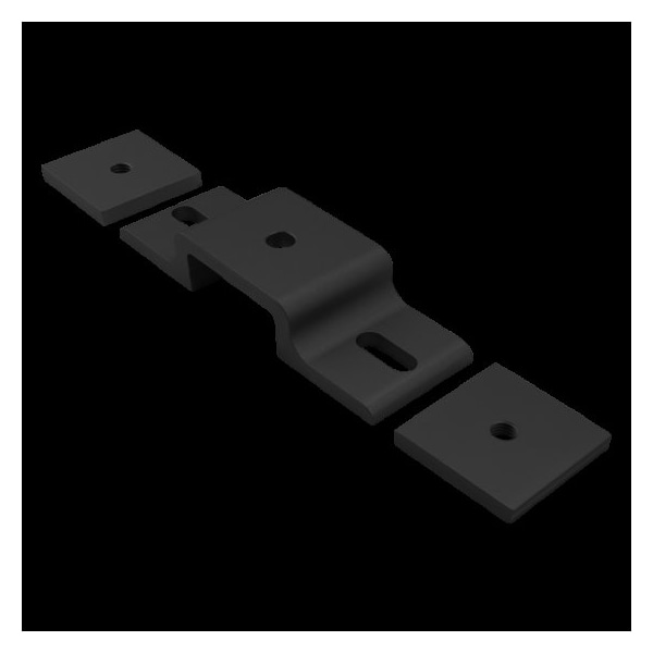 Blk 40mm Dbl Mesh Retainer W/Backing Plt