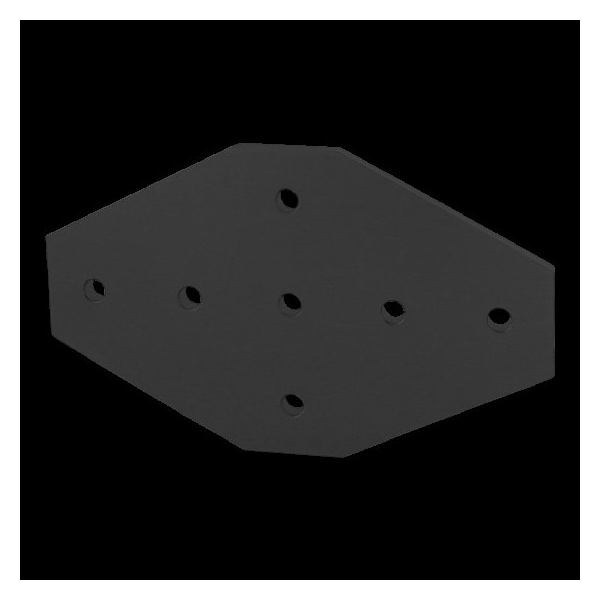 Black 40 S 7 Hole Cross Joining Plate