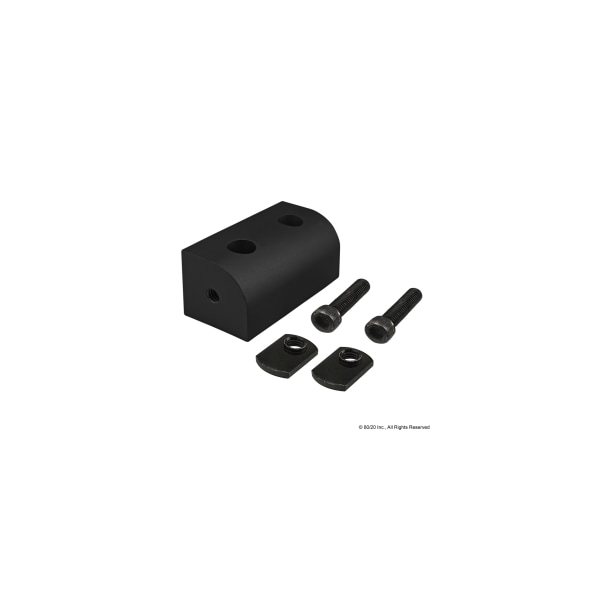 Blk 40S 80mm Univ Right Angle Living Nub