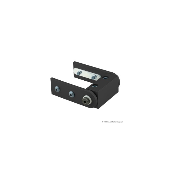 Black 40 S Right Angle Univ Living Hinge