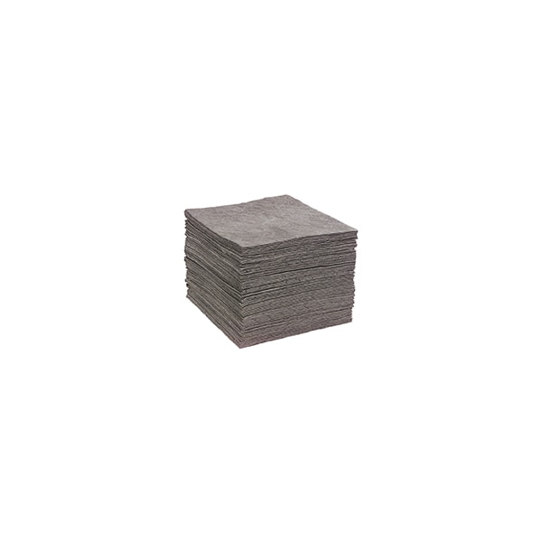 Sorbent Pad, Universal, 15 in x 19 in, Gray, 100 PK