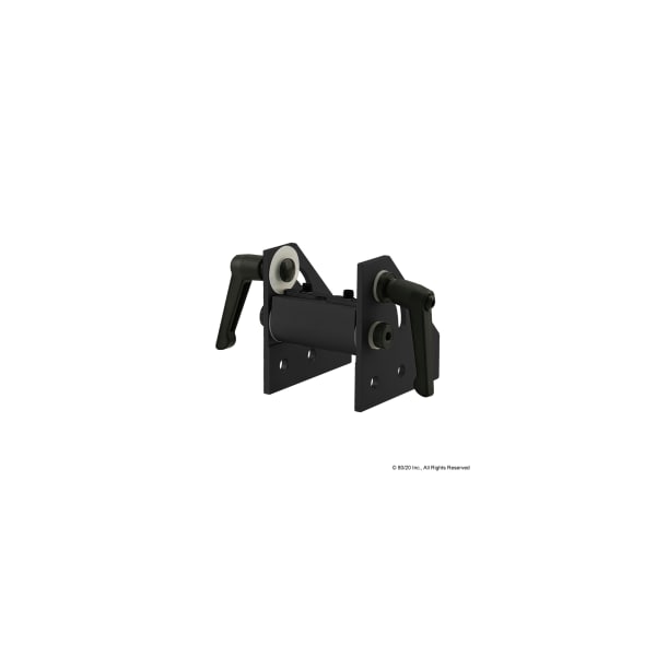 Dbl Pivot Brkt W/L-Handles, 2" 10 Series