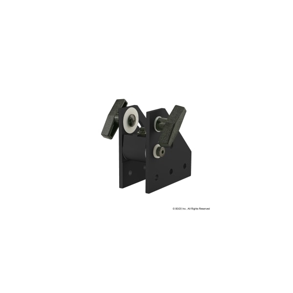 Blk 10S 1" Dbl Pivot Bracket W/T-Handle