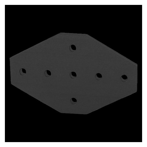 Black 10 S 7 Hole Cross Joining Plate